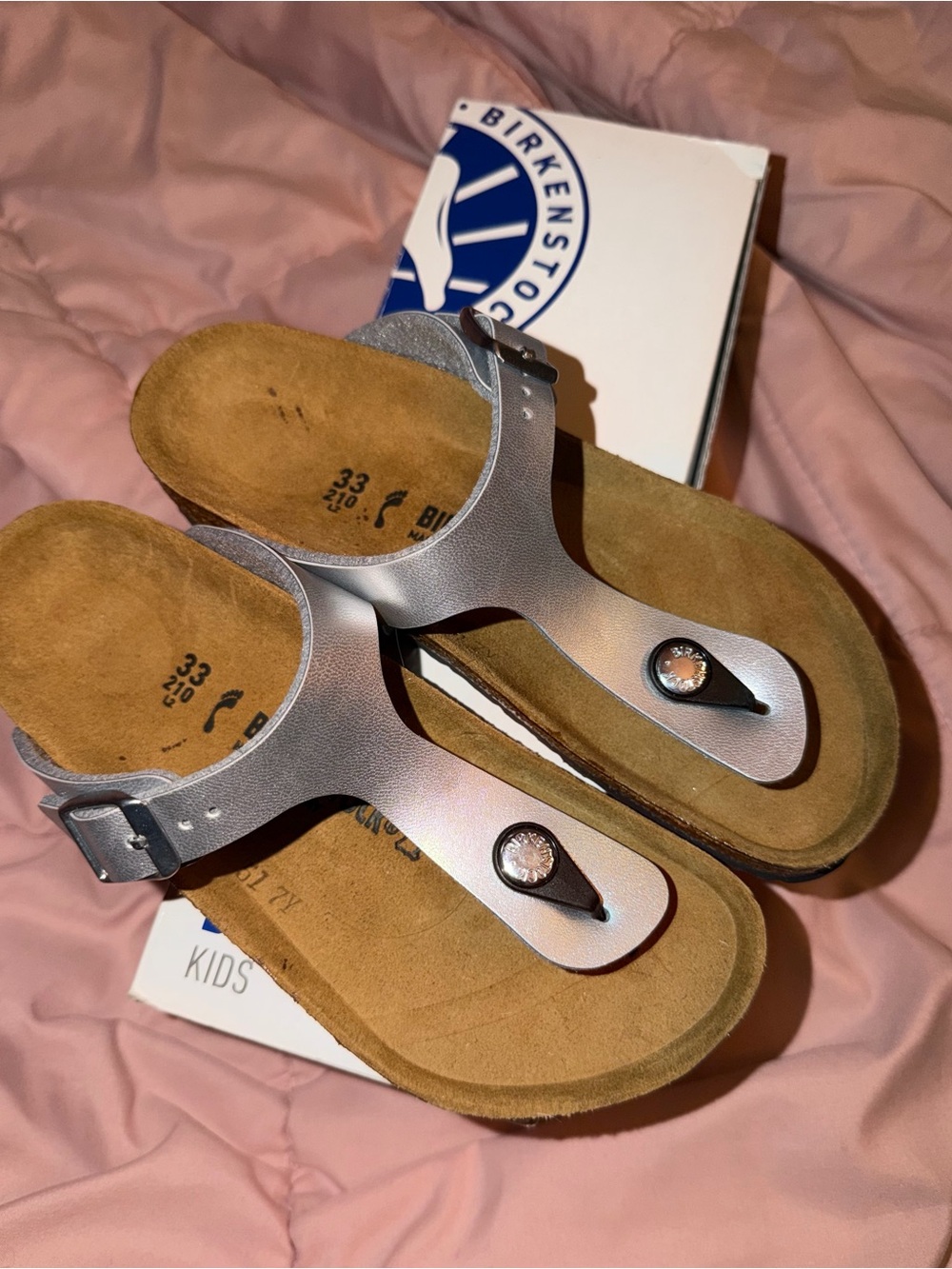Little Girls Birkenstock Sandals - Picture 5 of 10
